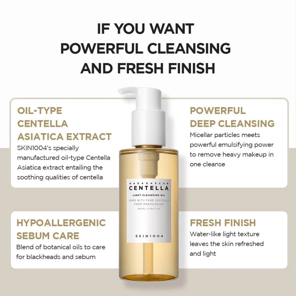 Skin 1004 Centella Light Cleansing Oil - 30ML